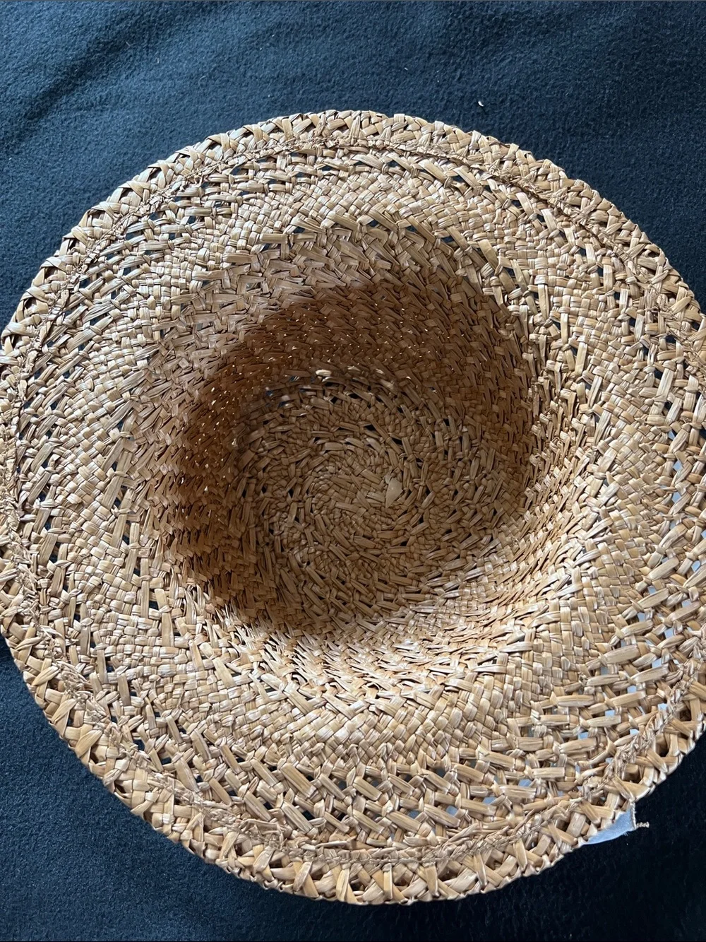 Straw Sun Hat with White Ribbon Bow